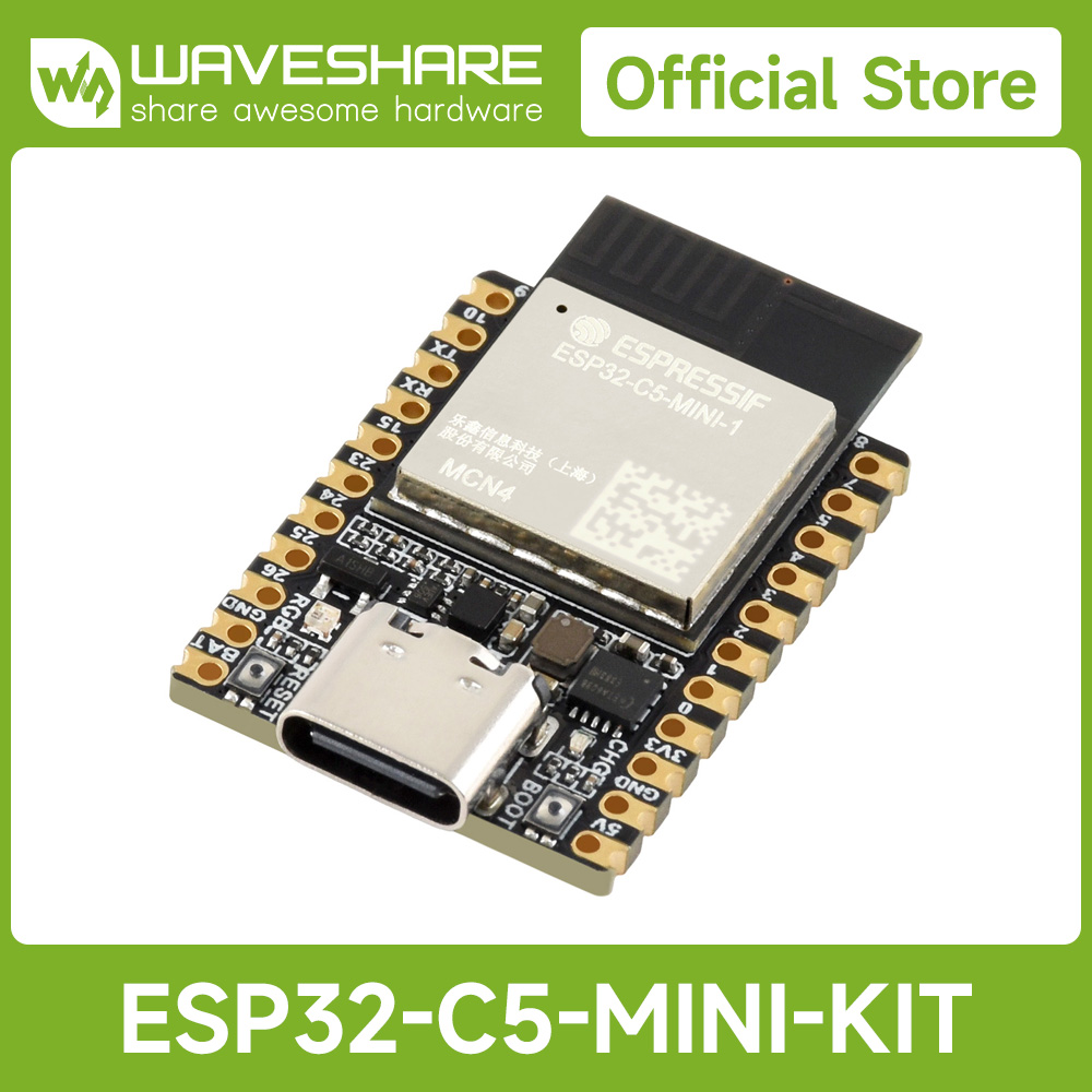 Waveshare Esp32 - Waveshare ESP32-C5 Mini Dual-Band Wi-Fi 6